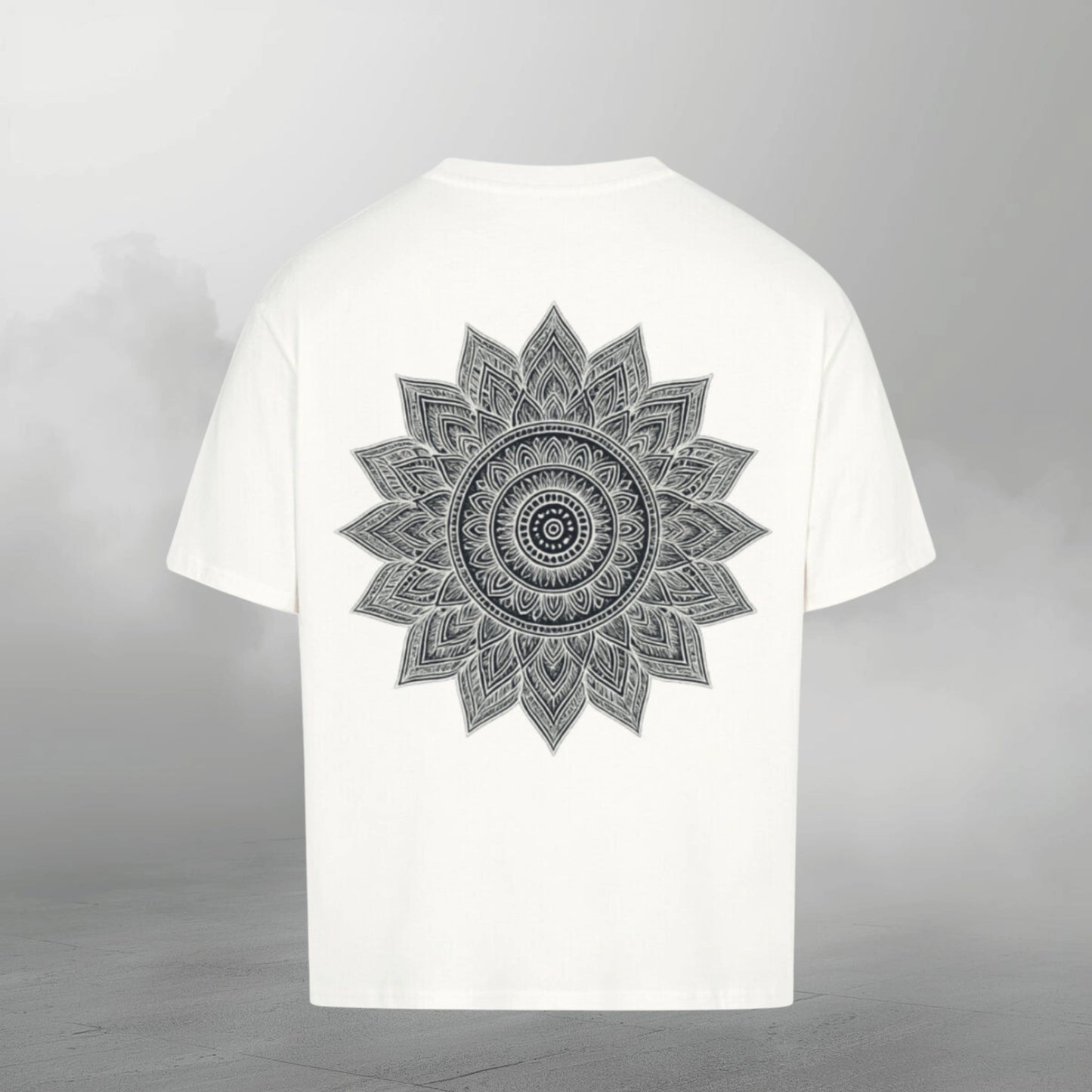 Oversize T-Shirt Herren Rückseite – Eclipse Print Design