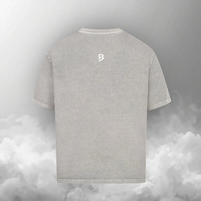 TheBroShop Hive Skull Oversize T-Shirt Herren – Grau – Rückansicht