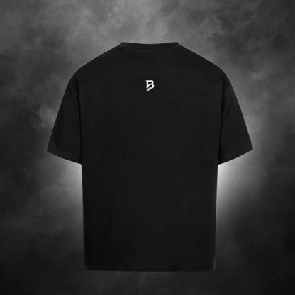 TheBroShop Hive Skull Oversize T-Shirt Herren – Schwarz – Rückansicht