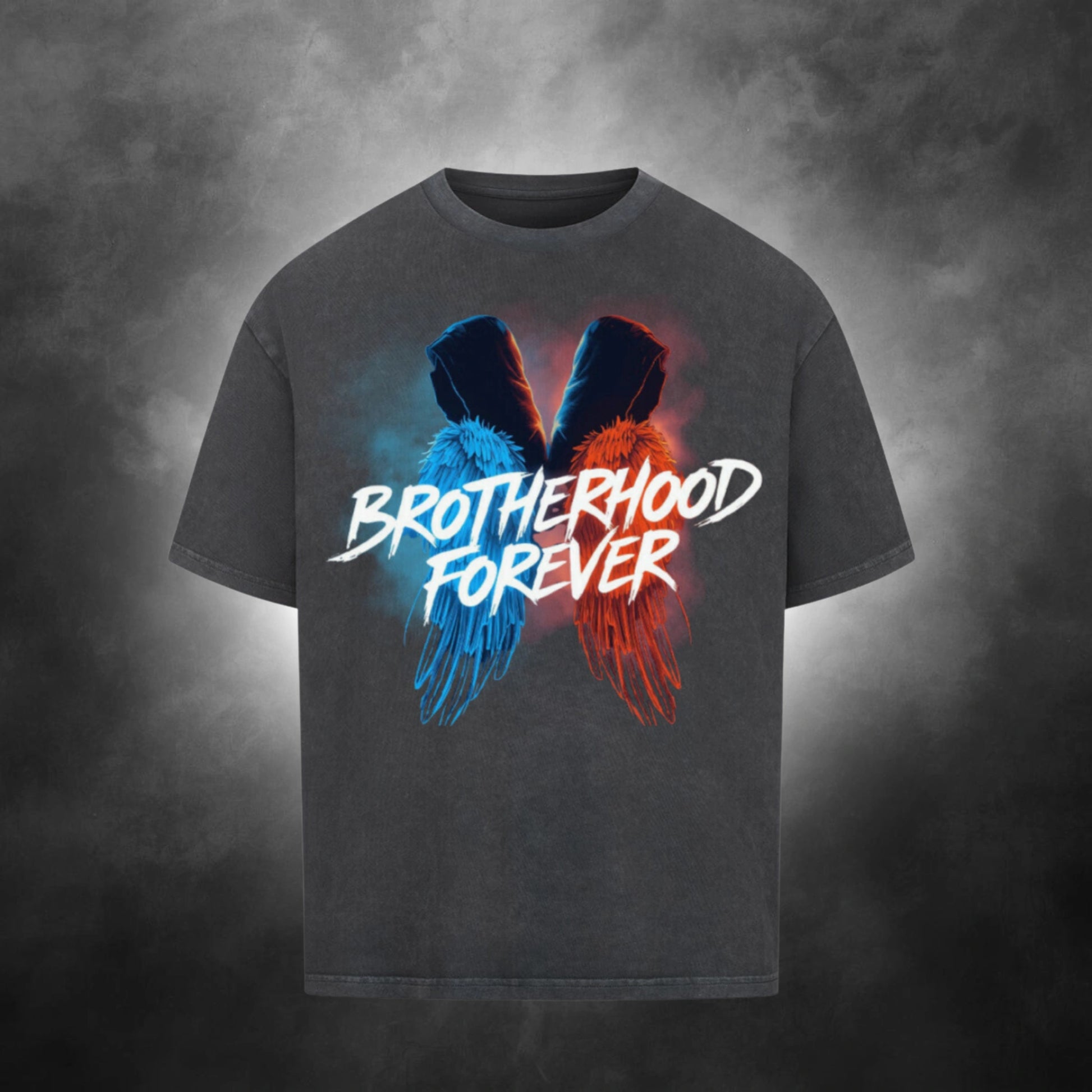 Oversize Shirt Herren – Brotherhood Forever Print