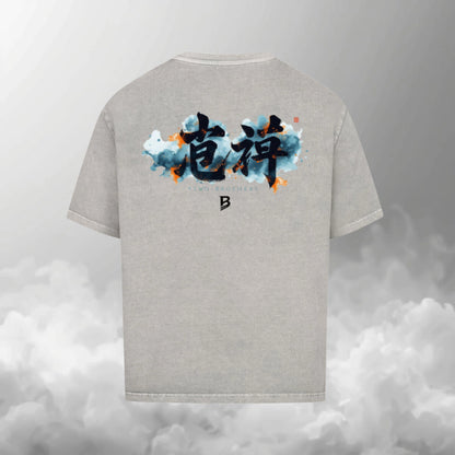 TheBroShop Brotherhood Forever Oversize T-Shirt Herren – Grau – Rückansicht